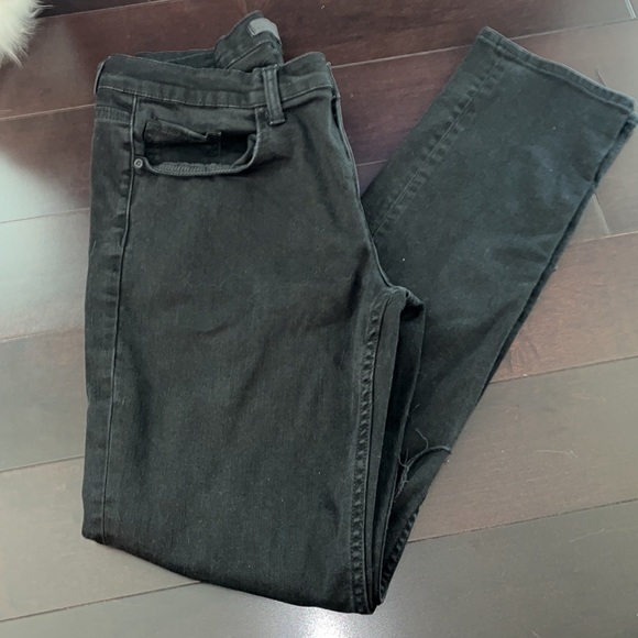 Rail Skinny black stretch jeans. 30/32.  Distressed.  Excellent condition - Picture 2 of 8